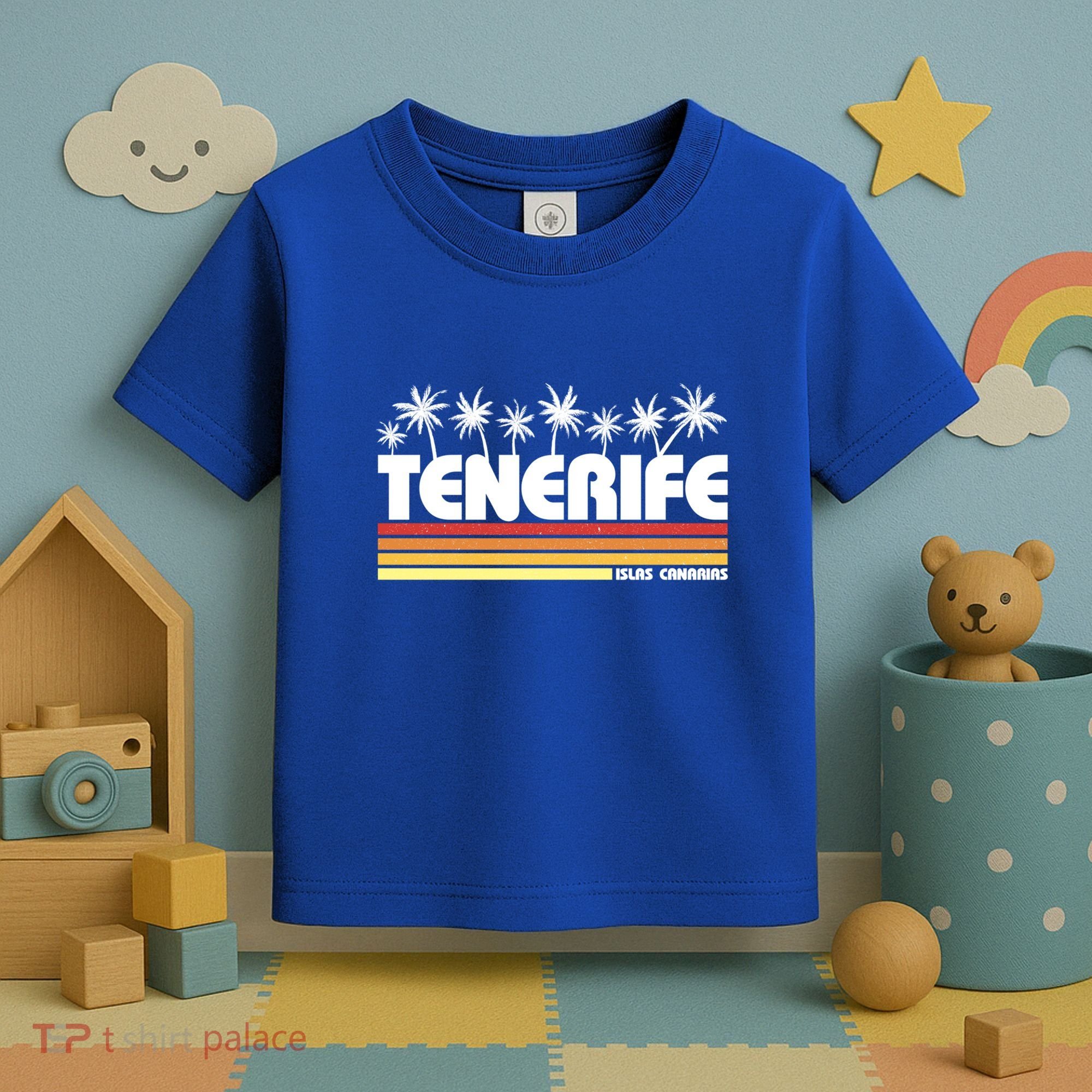 Tenerife Canary Islands Spain Retro Tourism Gift Toddler T-Shirt