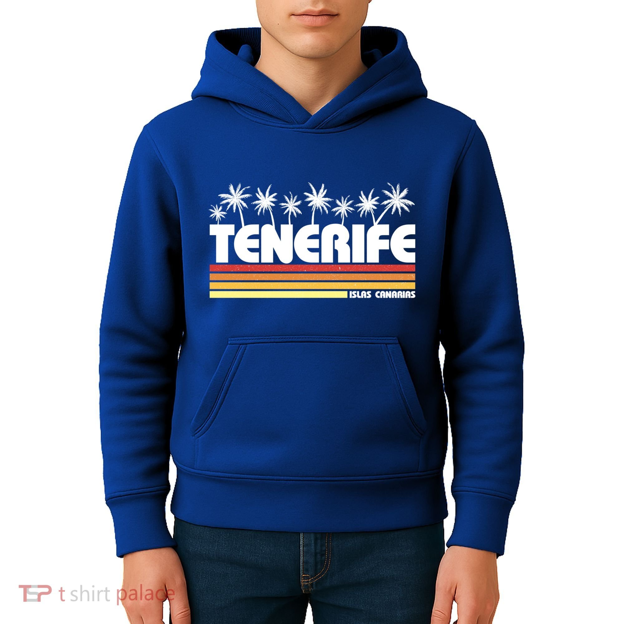 Tenerife Canary Islands Spain Retro Tourism Gift Kids Hoodie