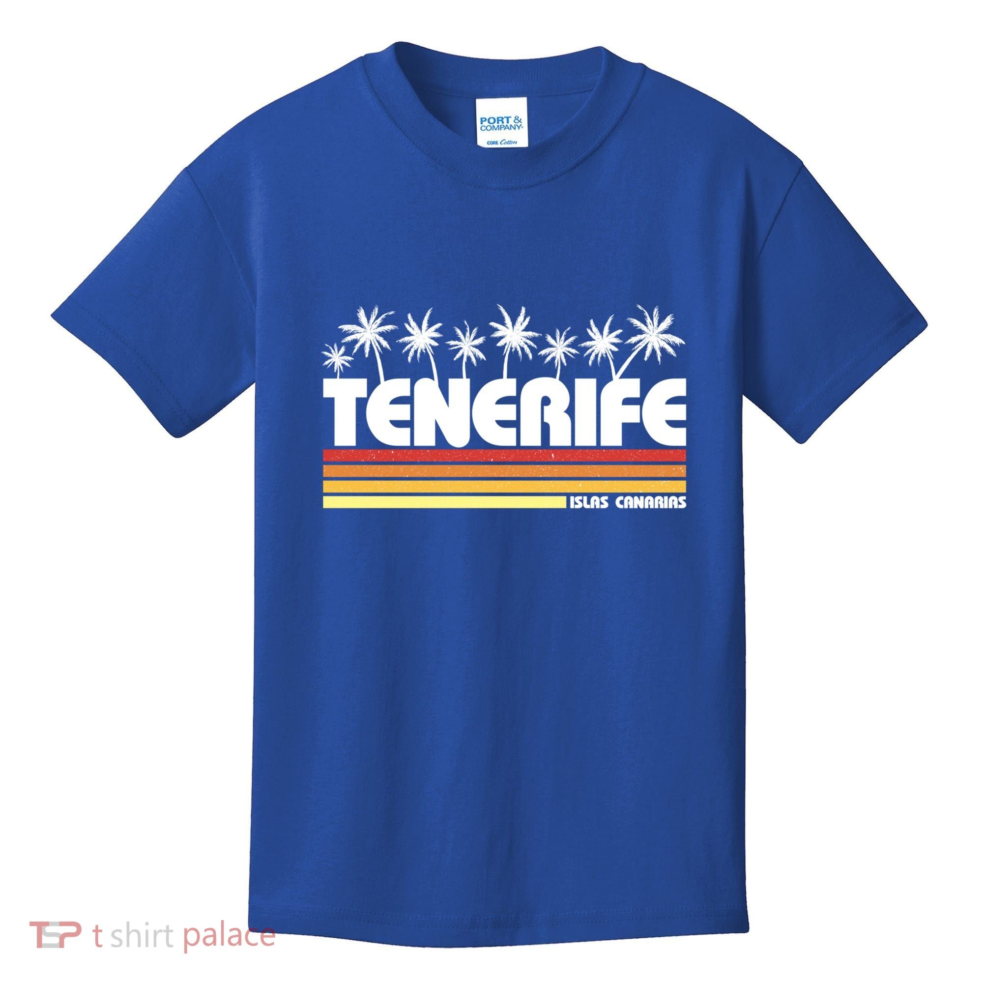 Tenerife Canary Islands Spain Retro Tourism Gift Kids T-Shirt
