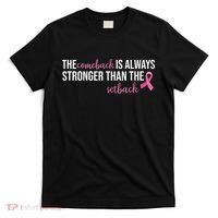 The Comeback Is Always Stronger Than Setback Breast Cancer T-Shirt thumb 0