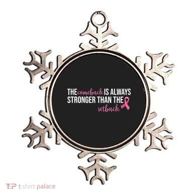 The Comeback Is Always Stronger Than Setback Breast Cancer Ornament