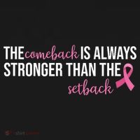The Comeback Is Always Stronger Than Setback Breast Cancer Ornament thumb 1