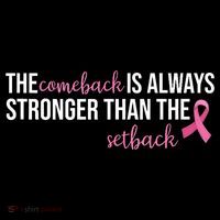 The Comeback Is Always Stronger Than Setback Breast Cancer Baby Bodysuit thumb 2
