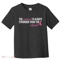 The Comeback Is Always Stronger Than Setback Breast Cancer Toddler T-Shirt thumb 0
