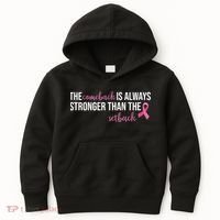 The Comeback Is Always Stronger Than Setback Breast Cancer Kids Hoodie thumb 0