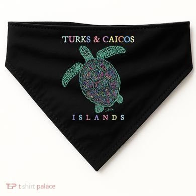 Turks & Caicos Islands Sea Turtle USA-Made Doggie Bandana