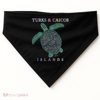 Turks & Caicos Islands Sea Turtle USA-Made Doggie Bandana thumb 0