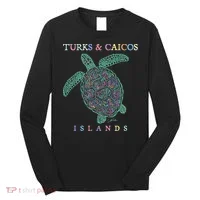 Turks & Caicos Islands Sea Turtle Long Sleeve Shirt thumb 0