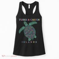 Turks & Caicos Islands Sea Turtle Women's Tank Top thumb 0
