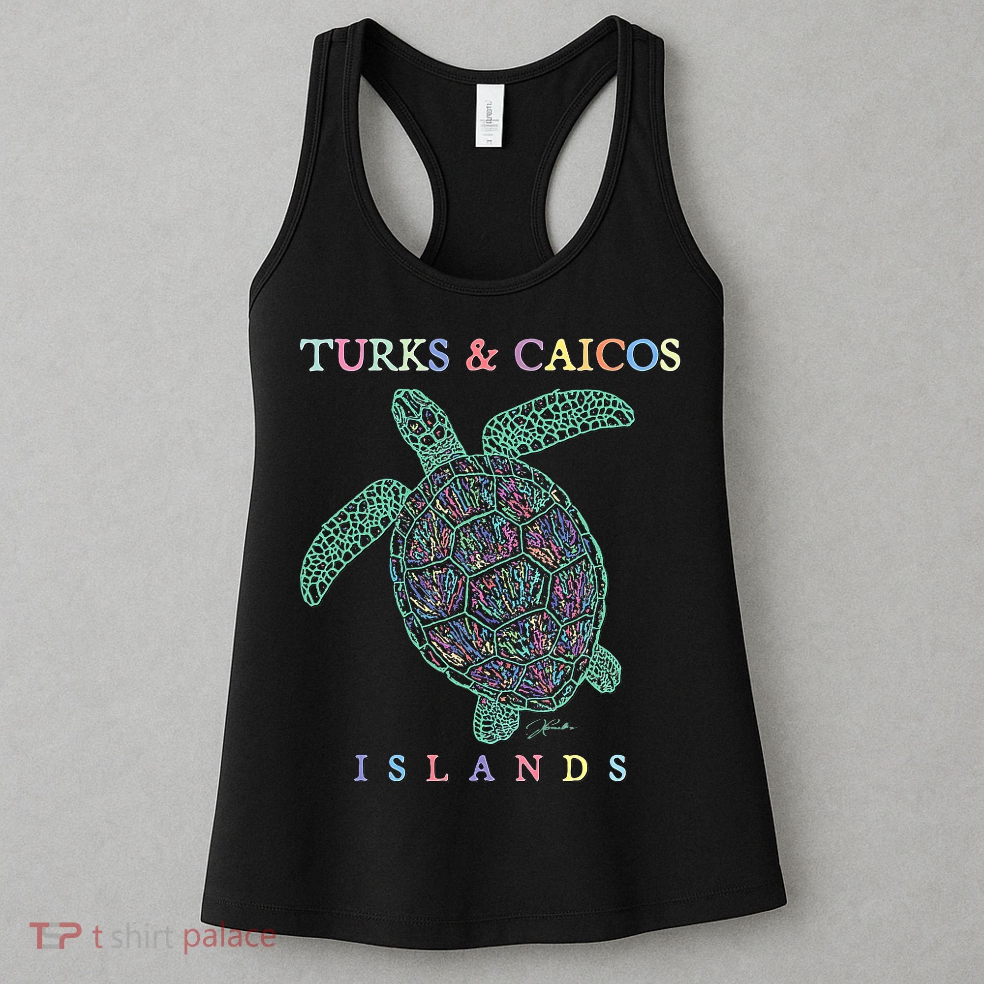 Turks & Caicos Islands Sea Turtle Women's Tank Top