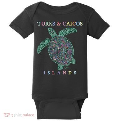 Turks & Caicos Islands Sea Turtle Baby Bodysuit