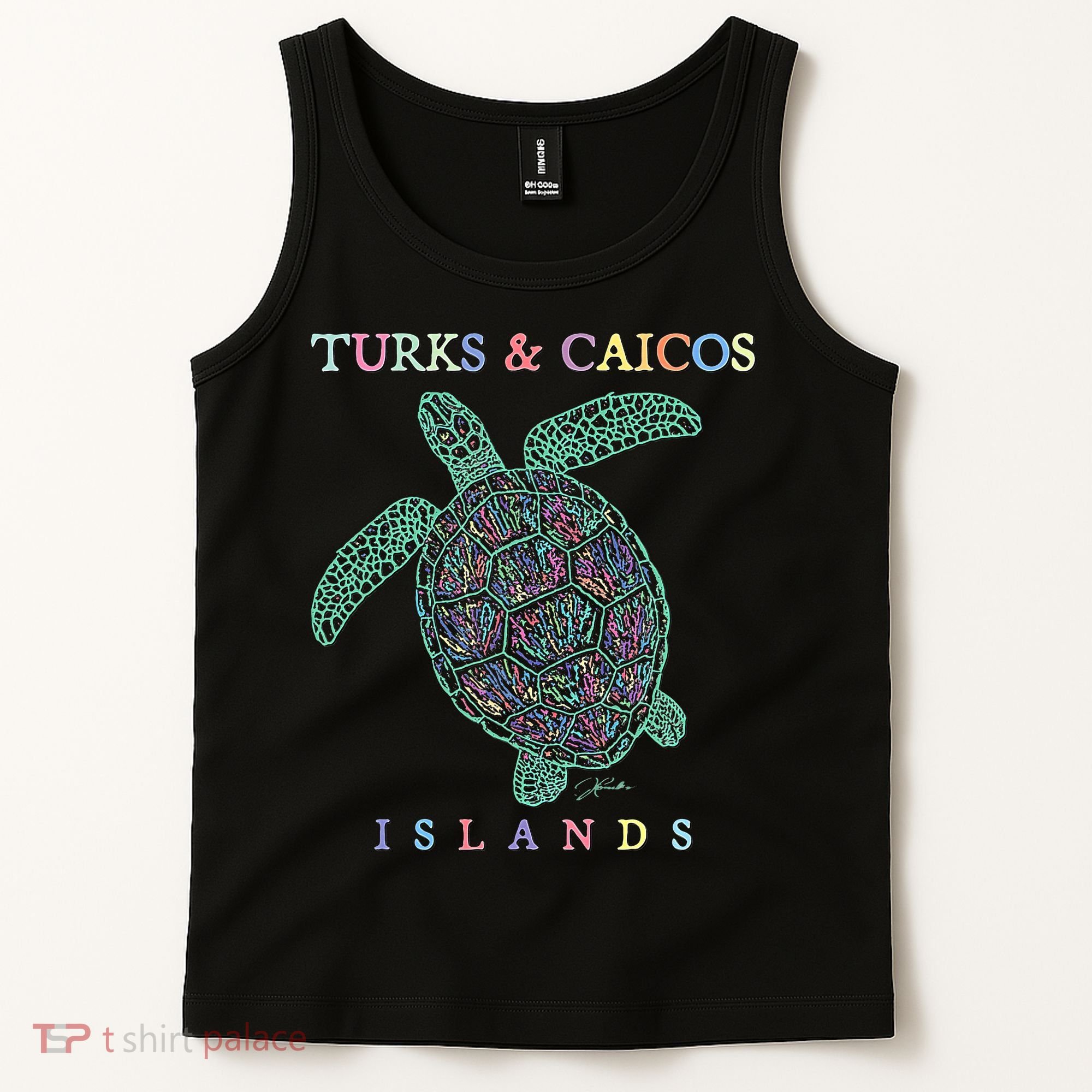 Turks & Caicos Islands Sea Turtle Tank Top
