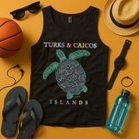 Turks & Caicos Islands Sea Turtle Tank Top thumb 4