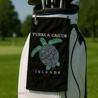 Turks & Caicos Islands Sea Turtle Golf Towel thumb 2