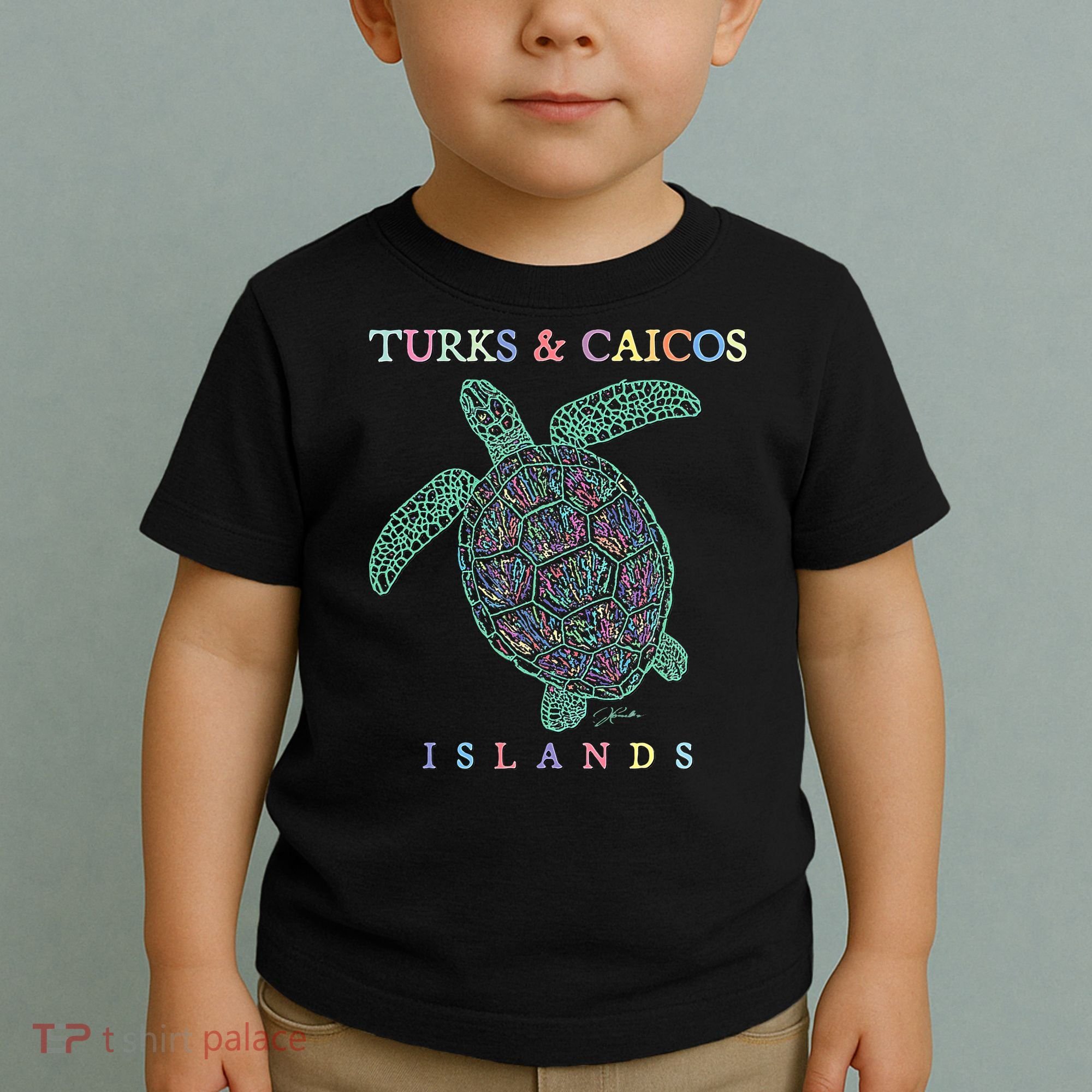 Turks & Caicos Islands Sea Turtle Toddler T-Shirt