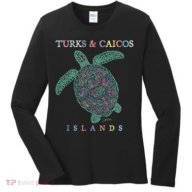 Turks & Caicos Islands Sea Turtle Women's Long Sleeve Shirt