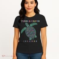 Turks & Caicos Islands Sea Turtle Women's T-Shirt thumb 4