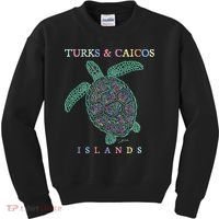 Turks & Caicos Islands Sea Turtle Kids Sweatshirt thumb 0