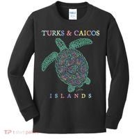 Turks & Caicos Islands Sea Turtle Kids Long Sleeve Shirt thumb 0