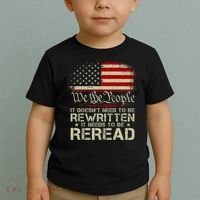The Constitution It Doesnt Need To Be Rewritten It Needs To Be Reread Toddler T-Shirt thumb 2