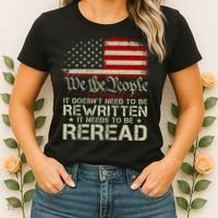 The Constitution It Doesnt Need To Be Rewritten It Needs To Be Reread Women's T-Shirt thumb 2