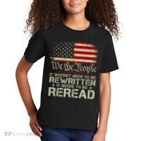 The Constitution It Doesnt Need To Be Rewritten It Needs To Be Reread Kids T-Shirt thumb 2