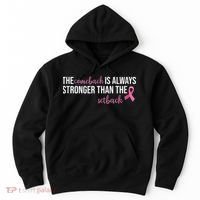 The Comeback Is Always Stronger Than Setback Breast Cancer Hoodie thumb 0
