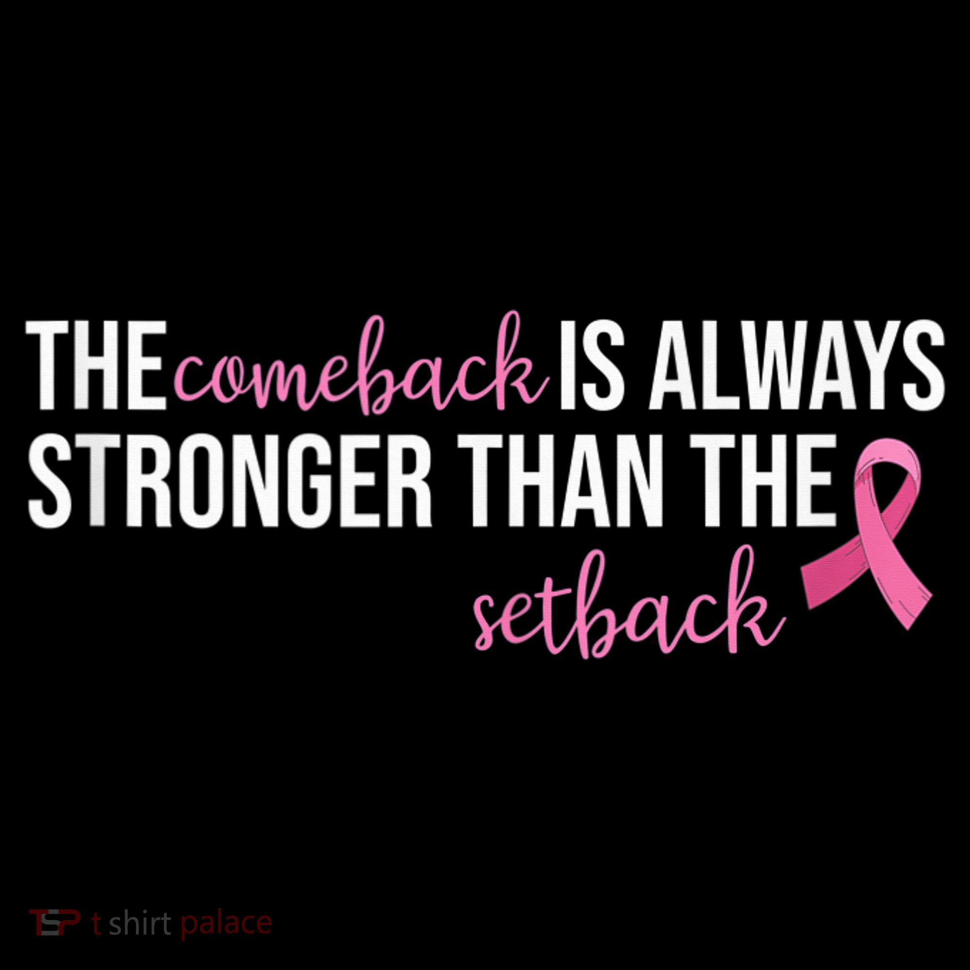 The Comeback Is Always Stronger Than Setback Breast Cancer Mousepad
