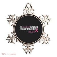 The Comeback Is Always Stronger Than Setback Breast Cancer Ornament thumb 0