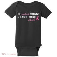 The Comeback Is Always Stronger Than Setback Breast Cancer Baby Bodysuit thumb 0