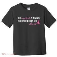 The Comeback Is Always Stronger Than Setback Breast Cancer Toddler T-Shirt thumb 0