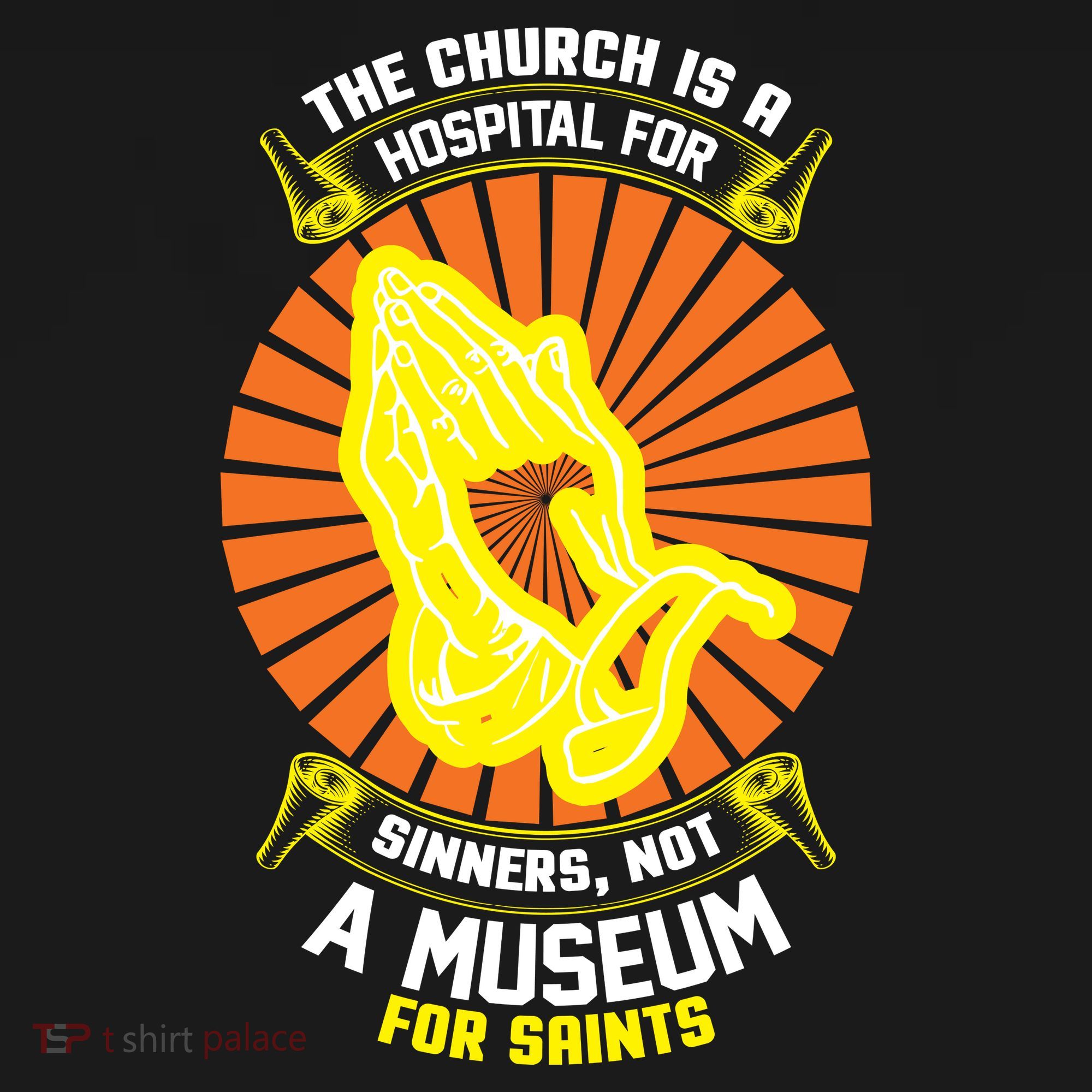 The Church Is A Hospital For Sinners Not A Museum For Saints Kids Hoodie