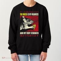 The Cheese Is My Weakness And My Very Strength Rat Japanese Women's Sweatshirt thumb 0
