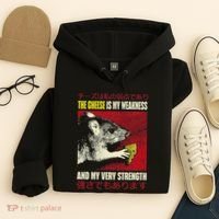 The Cheese Is My Weakness And My Very Strength Rat Japanese Hoodie thumb 4