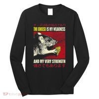 The Cheese Is My Weakness And My Very Strength Rat Japanese Long Sleeve Shirt thumb 0