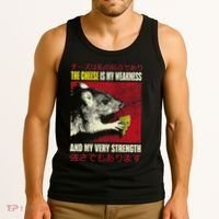 The Cheese Is My Weakness And My Very Strength Rat Japanese Tank Top thumb 3
