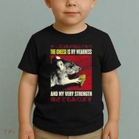 The Cheese Is My Weakness And My Very Strength Rat Japanese Toddler T-Shirt thumb 2
