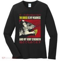 The Cheese Is My Weakness And My Very Strength Rat Japanese Women's Long Sleeve Shirt thumb 0