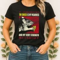 The Cheese Is My Weakness And My Very Strength Rat Japanese Women's T-Shirt thumb 2