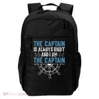 The Captain Is Always Right And I Am The Captain Funny Backpack thumb 0