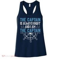 The Captain Is Always Right And I Am The Captain Funny Women's Tank Top thumb 0