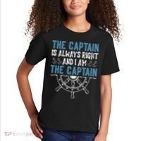 The Captain Is Always Right And I Am The Captain Funny Kids T-Shirt thumb 2