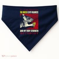 The Cheese Is My Weakness And My Very Strength Rat Japanese USA-Made Doggie Bandana thumb 0
