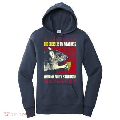 The Cheese Is My Weakness And My Very Strength Rat Japanese Women's Hoodie