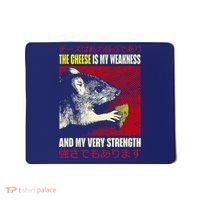 The Cheese Is My Weakness And My Very Strength Rat Japanese Mousepad thumb 0