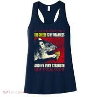 The Cheese Is My Weakness And My Very Strength Rat Japanese Women's Tank Top thumb 0