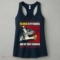 The Cheese Is My Weakness And My Very Strength Rat Japanese Women's Tank Top thumb 3