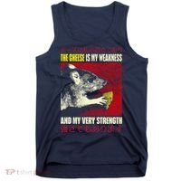 The Cheese Is My Weakness And My Very Strength Rat Japanese Tank Top thumb 0