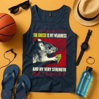 The Cheese Is My Weakness And My Very Strength Rat Japanese Tank Top thumb 4