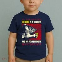 The Cheese Is My Weakness And My Very Strength Rat Japanese Toddler T-Shirt thumb 2